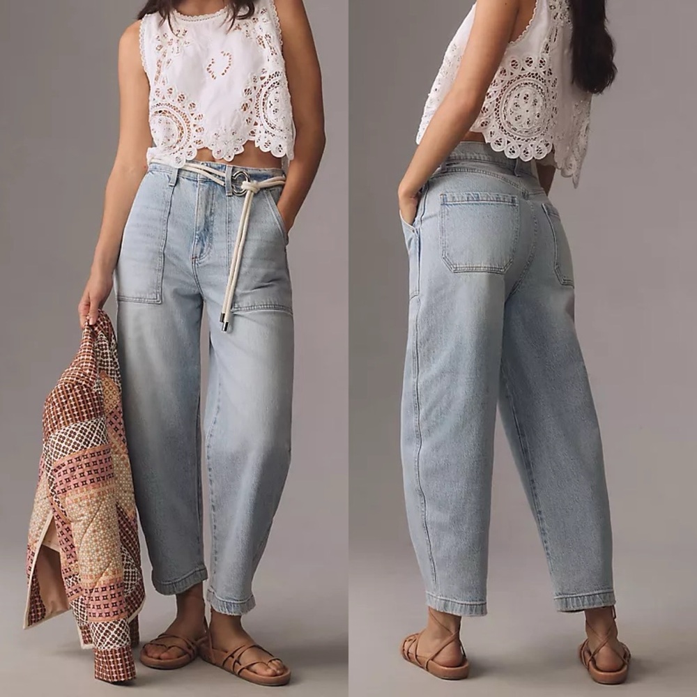 Pistola Turner Barrel Leg Straight High Jeans